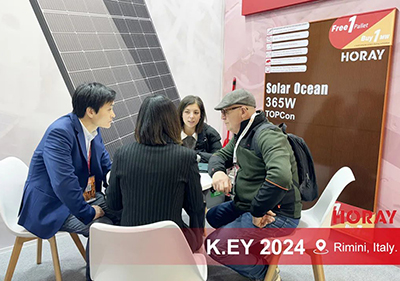 Horay Solar Dazzles at Italian Exhibition, Red Modules Command Attention